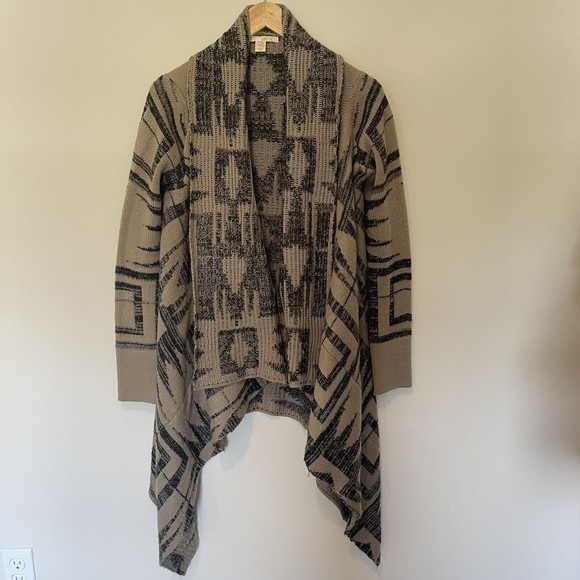 Amuse Society Asymmetrical Cardigan Sweater The Buckle Copper XS - Picture 1 of 7